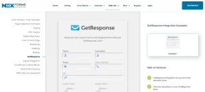 NEX-Forms ADD ON – GetRepsonse