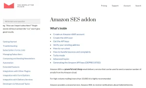 Newsletter – Amazon SES