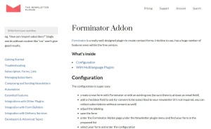 Newsletter – Forminator