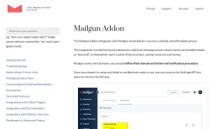 Newsletter – Mailgun Delivery Addon