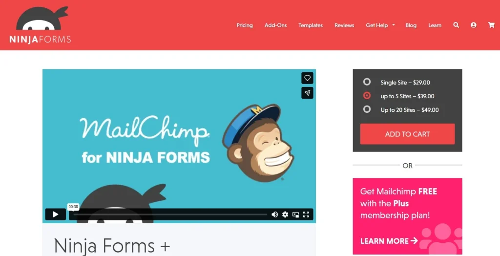 Ninja Forms – Mailchimp