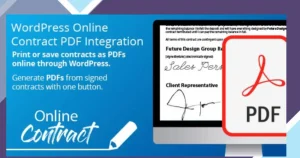 Online Contract PDF Print Integration