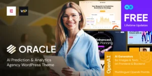 Oracle - AI Projection & Data Science Analytics WordPress Theme