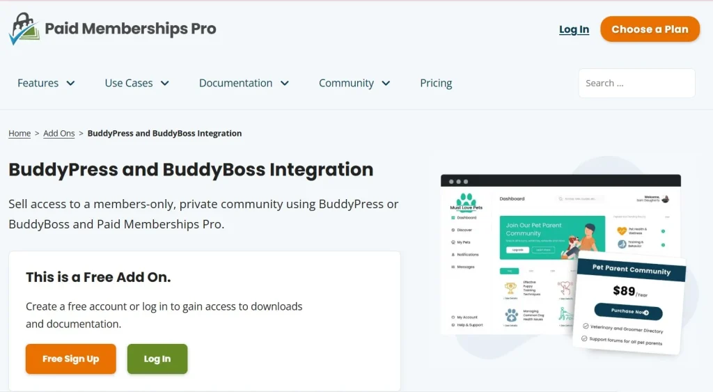 Paid Memberships Pro – BuddyPress & BuddyBoss Add On