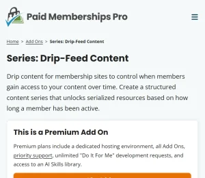 Paid Memberships Pro – Series