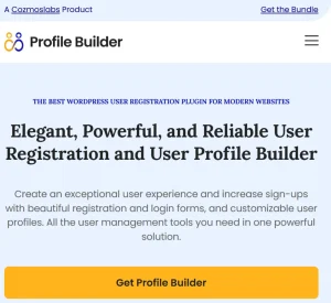 Profile Builder – Custom Profile Menus Add-On
