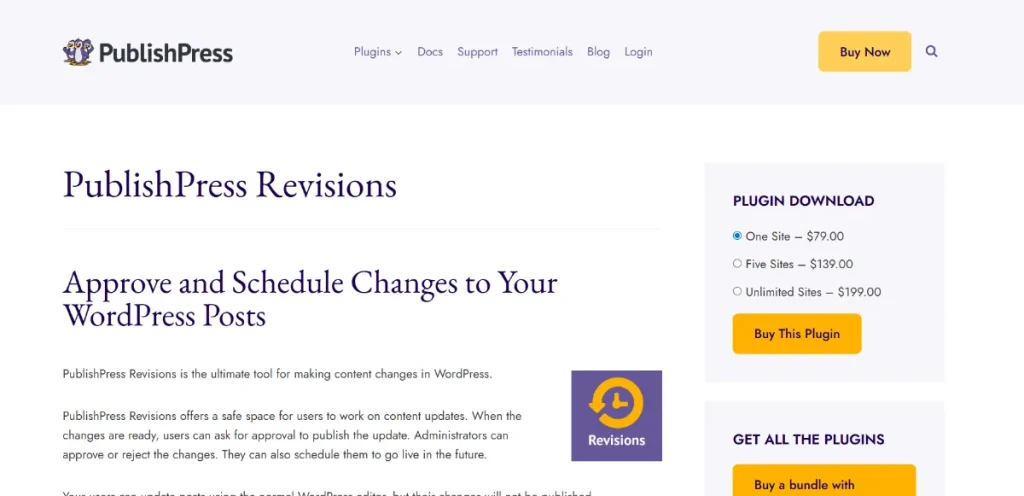 PublishPress Revisions Pro