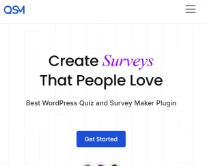 QSM – Landing Page