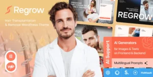 Regrow - Hair Transplantation & Removal WordPress Theme