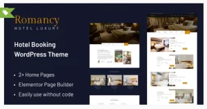Romancy - Hotel Booking WordPress Theme