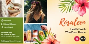 Rosaleen - Health Coach, Speaker & Motivation WordPress Theme