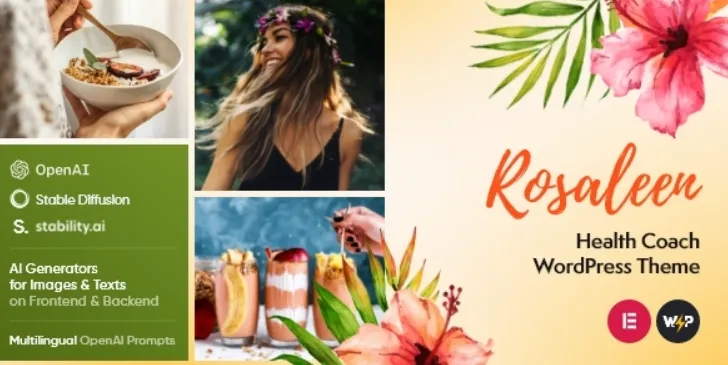 Rosaleen - Health Coach, Speaker & Motivation WordPress Theme