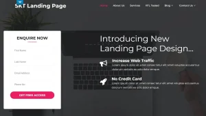 SKT Landing Page