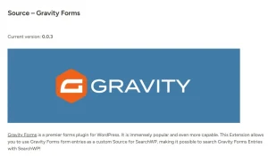 SearchWP Source – Gravity Forms