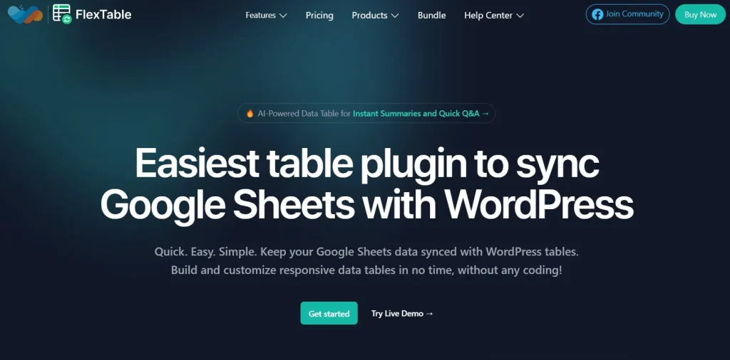 Sheets To WP Table Live Sync Pro