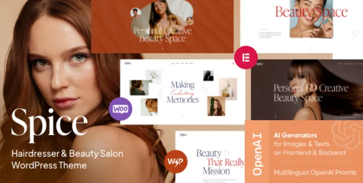 Spice - Beauty & Hair Salon WordPress Theme
