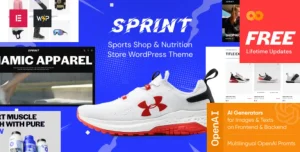 Sprint - Sports Shop & Nutrition Store WordPress Theme