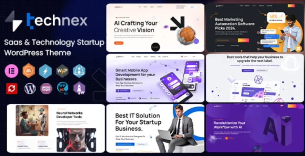 Technex - Elementor Technology & Software WordPress Theme