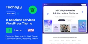 Techogy - IT Solutions & Services WordPress Theme