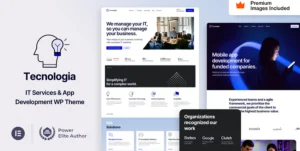 Tecnologia - IT SAAS Software Technology WordPress Theme