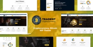 Tradent - Cryptocurrency, Bitcoin WordPress Theme