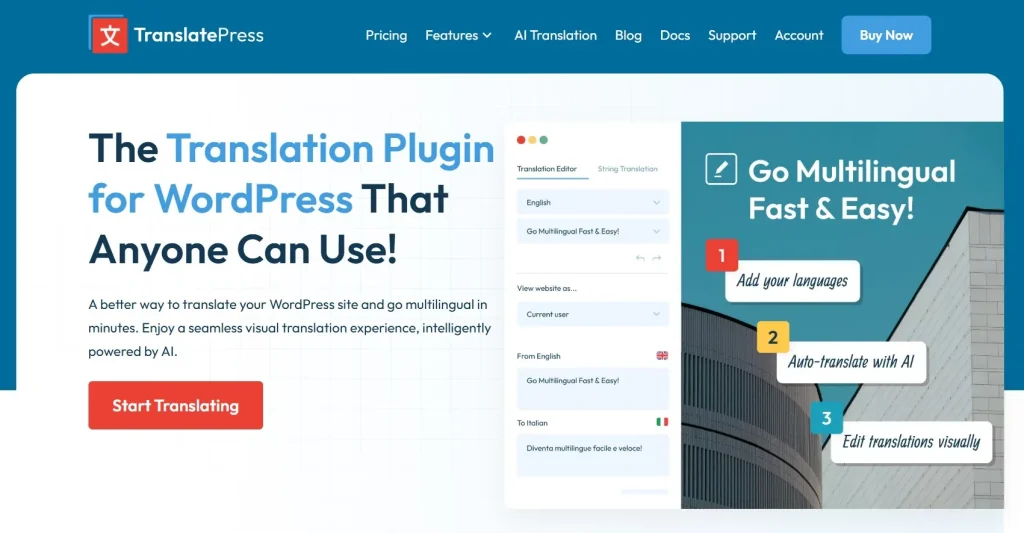 TranslatePress – Multilingual