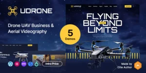 Udrone - Drone UAV Business & Aerial Videography WordPress Theme