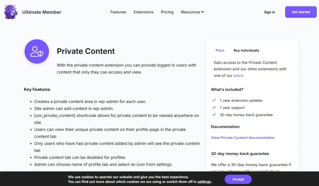 Ultimate Member – Private Content