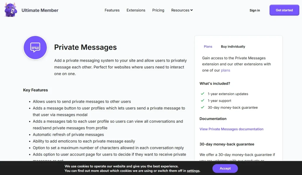 Ultimate Member – Private Messages