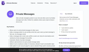 Ultimate Member – Private Messages