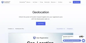 User Registration Geolocation