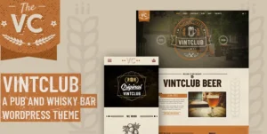 VintClub - A Pub and Whisky Bar WordPress Theme