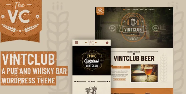 VintClub - A Pub and Whisky Bar WordPress Theme