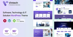 Vintech - Technology & IT Solutions WordPress Theme