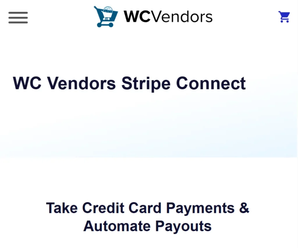 WC Vendors Stripe Connect