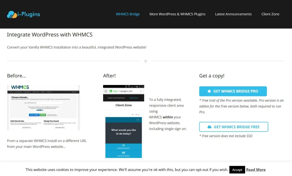 WHMCS Bridge Pro SSO