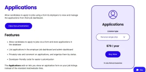 WP Job Manager – Applications