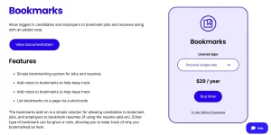 WP Job Manager – Bookmarks