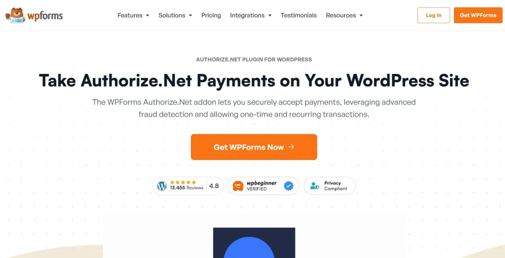 WPForms Authorize.Net