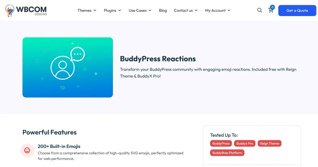Wbcom Designs – BuddyPress Reactions