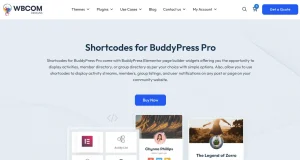 Wbcom Designs – Shortcode For BuddyPress Pro