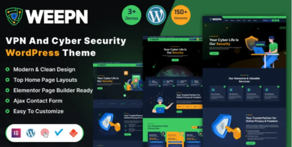 Weepn - VPN Technology & Cloud Service RTL WordPress Theme