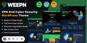 Weepn - VPN Technology & Cloud Service RTL WordPress Theme