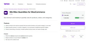 WooCommerce Min/Max Quantities