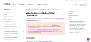 WooCommerce Subscription Downloads
