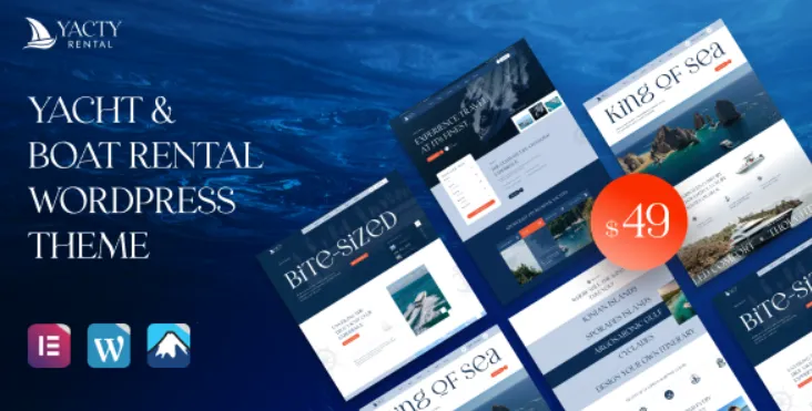 Yacty - Yacht & Boat Rental WordPress Theme