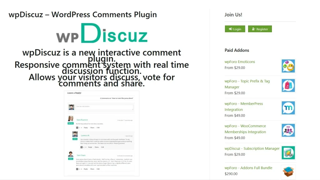 wpDiscuz – Media Uploader