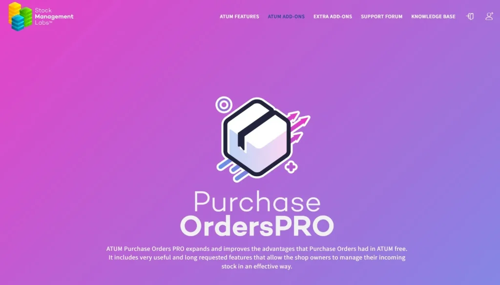 ATUM Purchase Orders PRO