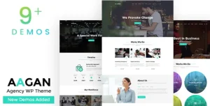 Aagan - Agency Startup WordPress Theme