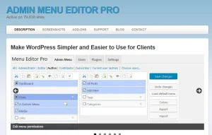Admin Menu Editor Pro